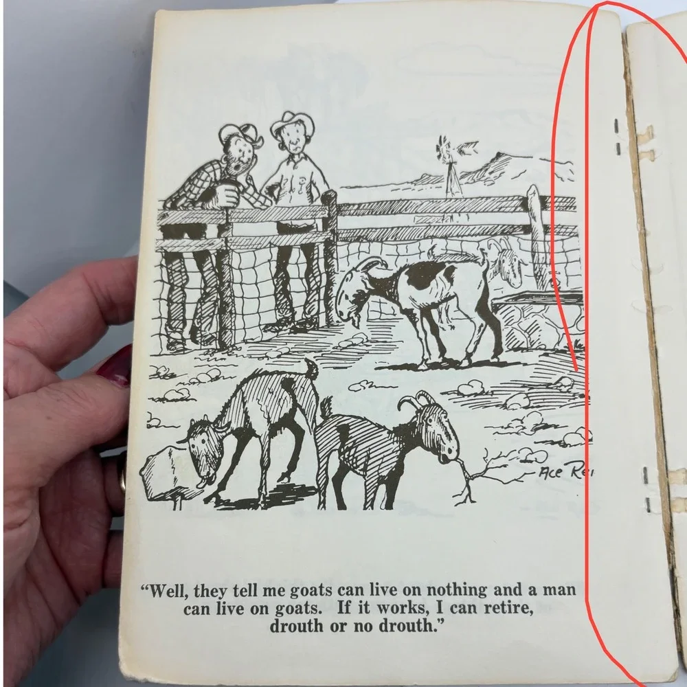 Ace Reid Cowpokes Wanted Vintage 1964 Western‎ Cartoon Book Fred Gipson Intro